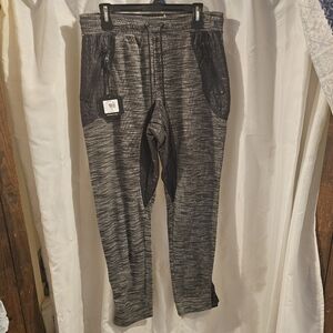 Men's Gray Sweatpants with Black Accents